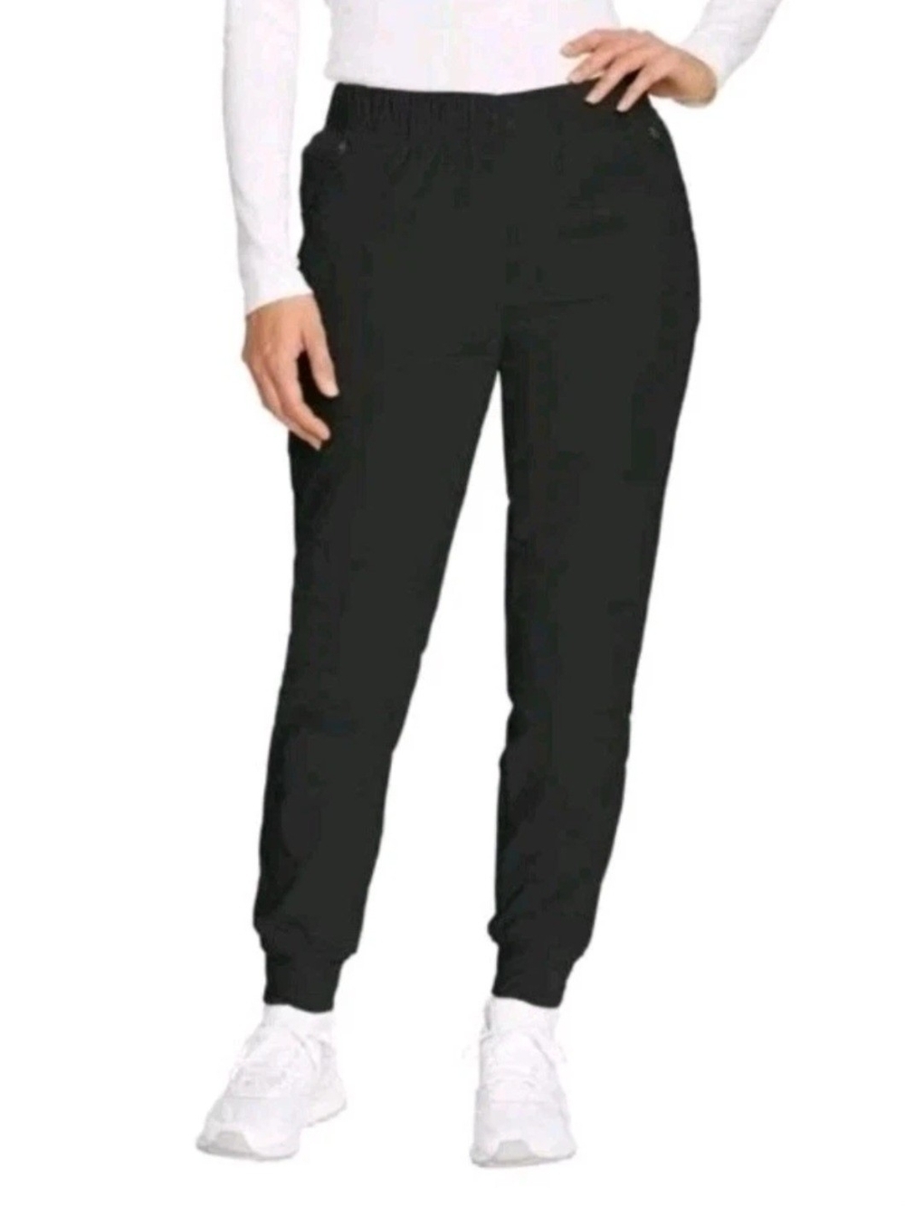 Eddie Bauer Women's Fleece Lined Pant Jogger Black Size 10 NWT